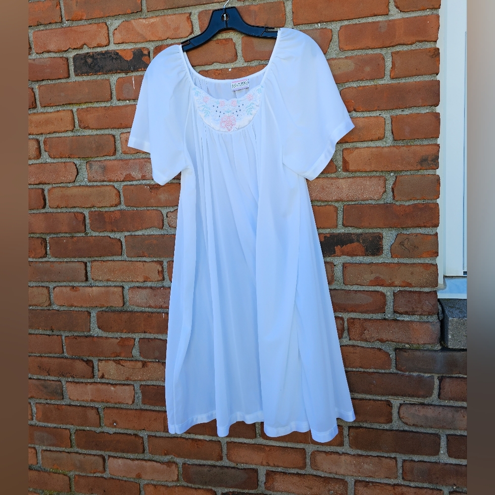 Vintage Kelly Reed Collection Nylon Nightgown - Made in USA